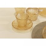 Xicara-de-Cristal-Martelado-para-Cha-com-Pires-Petra-Ambar-Metalizado-180ml-Lyor