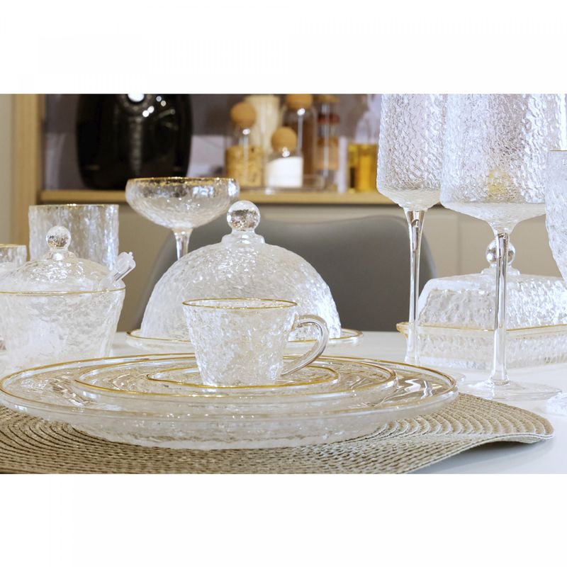 Xicara-de-Cristal-Martelado-para-Cafe-com-Pires-e-Fio-de-Ouro-Petra-70ml-Lyor