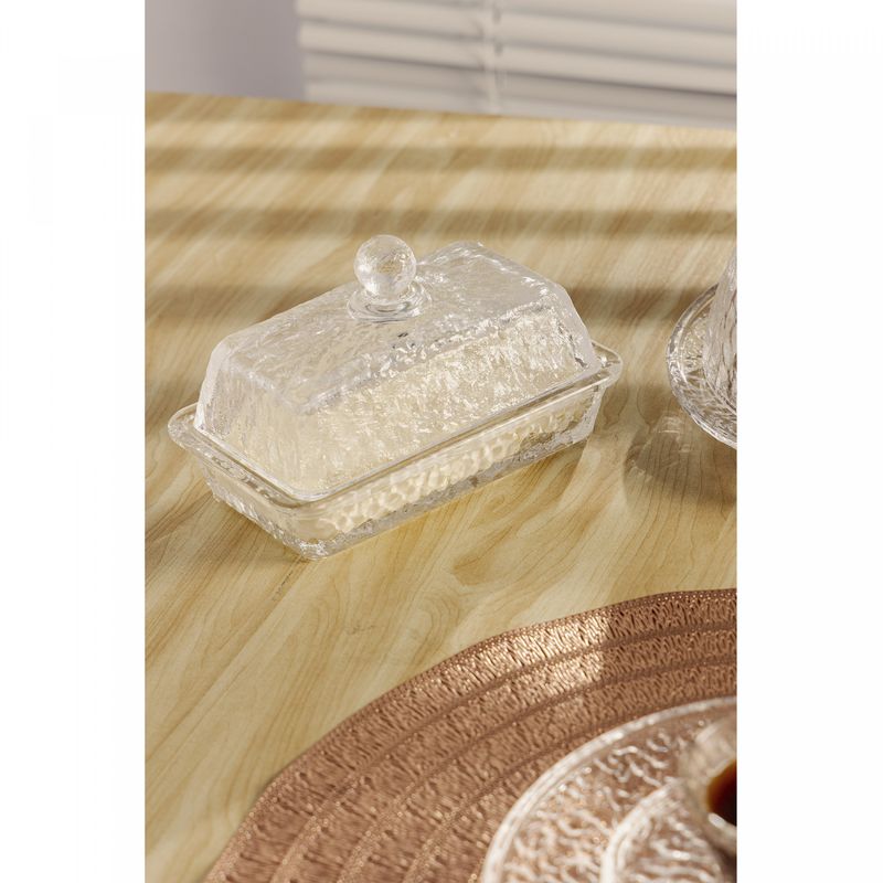 Manteigueira-de-Cristal-Martelado-com-Tampa-Petra-17cm-x-105cm-x-10cm-Lyor