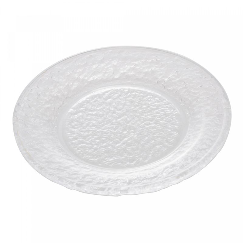Prato-para-Sobremesa-de-Cristal-Martelado-Petra-20cm-Lyor