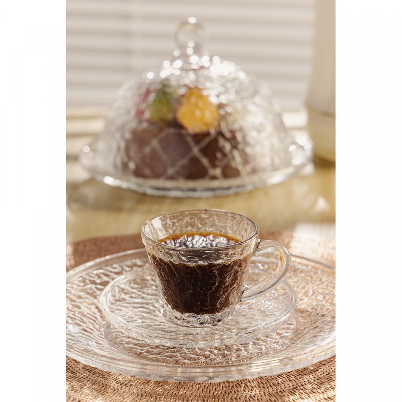 Prato-para-Sobremesa-de-Cristal-Martelado-Petra-20cm-Lyor