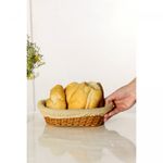Cesta-Oval-de-Rattan-Plastico-com-Forro-em-Tecido-24cm-x-17cm-x-7cm-Lyor