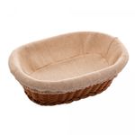 Cesta-Oval-de-Rattan-Plastico-com-Forro-em-Tecido-27cm-x-20cm-x-8cm-Lyor