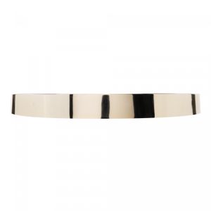 Relógio de Parede em Plástico Branco com Dourado 30,5cm x 4,3cm - Lyor