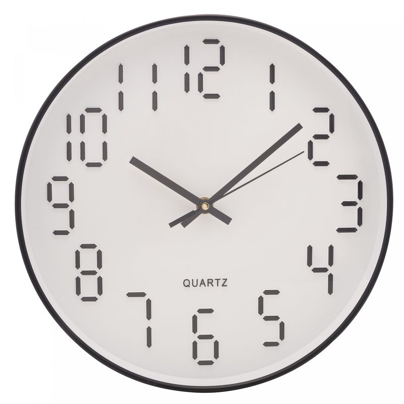 Relogio-de-Parede-em-Plastico-Quartz-Branco-com-Preto-305cm-x-43cm-Lyor