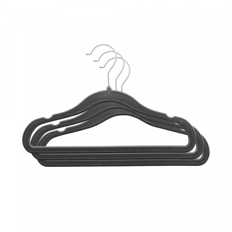 Conjunto-3-Cabides-de-Plastico-Aveludado-Infantil-Preto-30cm-x-055cm-x-195cm-Lyor