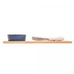 Conjunto-Petisqueira-de-Ceramica-com-Bandeja-de-Bambu-e-Espatula-30cm-x-12cm-x-5cm-Lyor