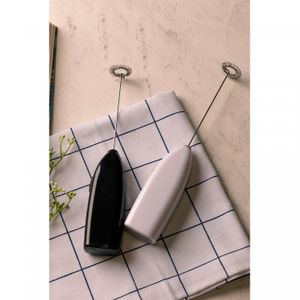 Mini Mixer Elétrico para Bebidas de Inox e Plástico Preto - Lyor