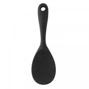 Colher de Arroz de Silicone Preta 22cm x 6,5cm - Lyor