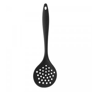 Escumadeira de Silicone Preta 28,5cm x 8cm - Lyor