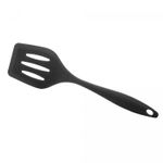 Espatula-Vazada-de-Silicone-Preta-29cm-x-8cm-Lyor