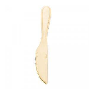 Conjunto 6 Facas para Mesa de Aço Inox Dourado Gastro 21,5cm - Lyor