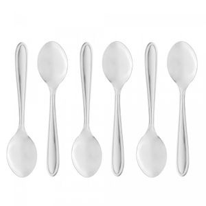 Conjunto 6 Colheres de Sobremesa de Aço Inox Gastro 13cm - Lyor