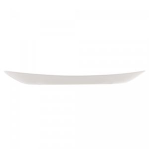 Prato de Vidro Opalino Steak Friends Time Branco 30cm x 26cm - Lyor