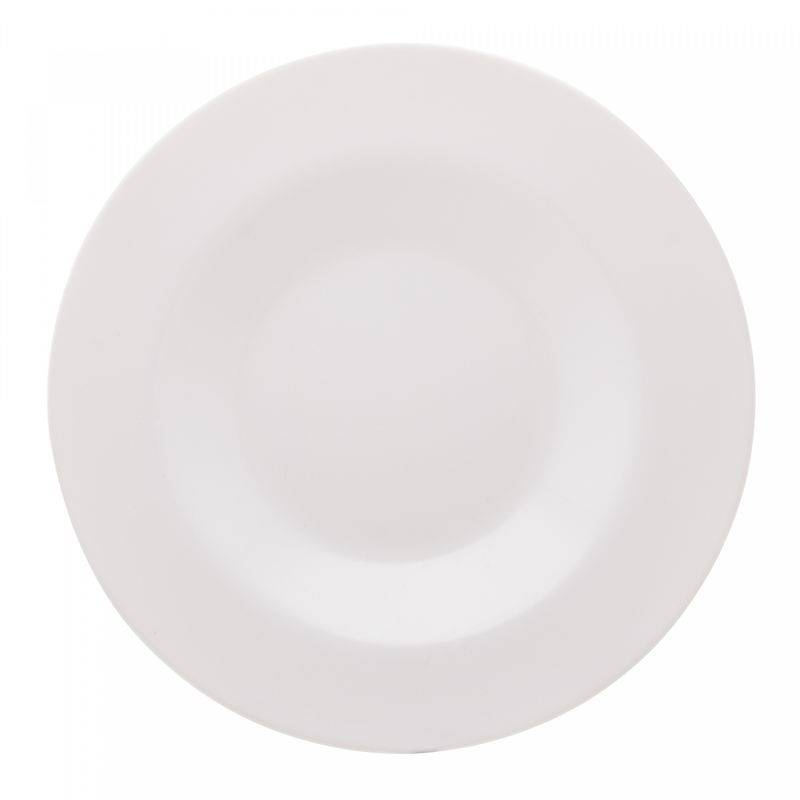 Prato-de-Vidro-Opalino-Friends-Time-Pasta-Branco-28cm-Lyor