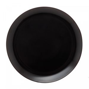 Prato Raso de Vidro Opalino Diwali Black 27cm - Lyor