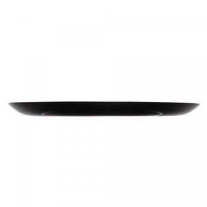 Prato Raso de Vidro Opalino Diwali Black 25cm - Lyor