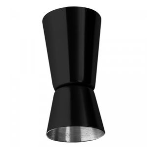 Dosador Duplo de Aço Inox Preto - Lyor