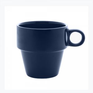 Xícara de Chá de Cerâmica Empilhável Marinho 210ml- Lyor