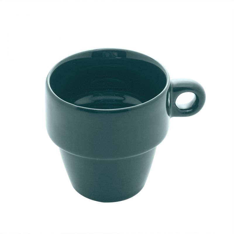 Xicara-de-Cha-de-Ceramica-Empilhavel-Verde-210ml-Lyor