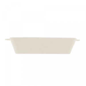 Refratário de Porcelana com Alça Basic Branco 34cm x 20,5cm x 5cm - Lyor