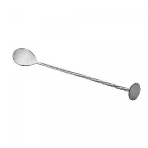 Colher Bailarina de Aço Inox Tress Prateado 26cm - Lyor
