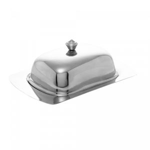 Manteigueira de Aço Inox Prime 19cm x 12,5cm x 6,5cm - Lyor