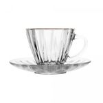 Conjunto-2-Xicaras-para-Cafe-com-Fio-de-Ouro-e-Pires-Radial-90ml-Cristal-Lyor