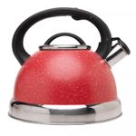 Chaleira-de-Inducao-com-Apito-3L-Granilite-Vermelha-Aco-Inox-Lyor