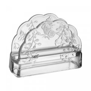 Porta Guardanapos New Butterfly 10,5cm x 4cm x 9,5cm Cristal Ecológico - Lyor