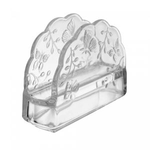Porta Guardanapos New Butterfly 10,5cm x 4cm x 9,5cm Cristal Ecológico - Lyor