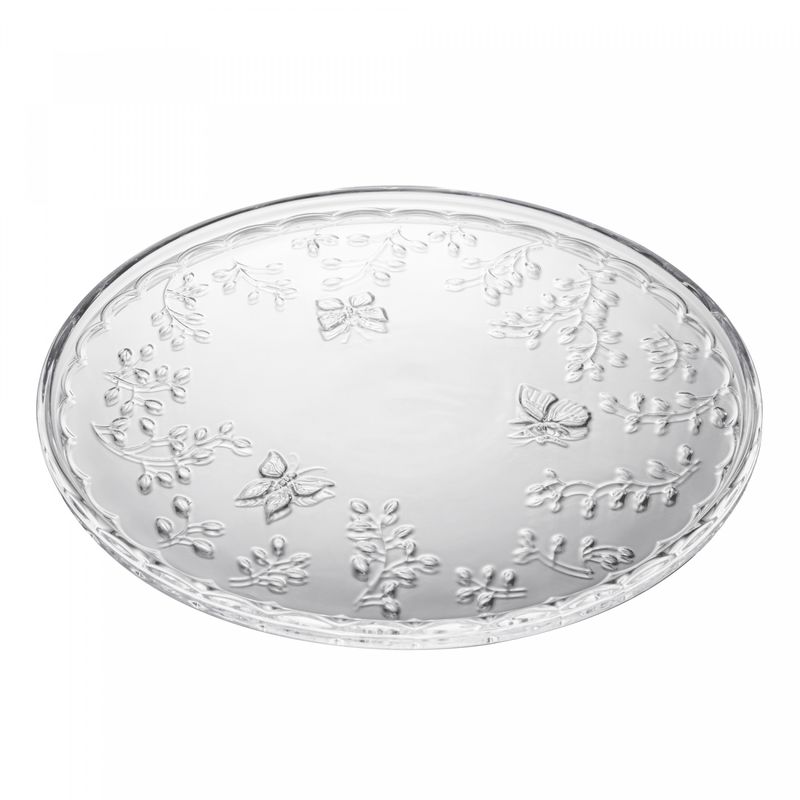 Prato-para-Bolo-New-Butterfly-30cm-x-30cm-x-2cm-Cristal-Ecologico-Lyor