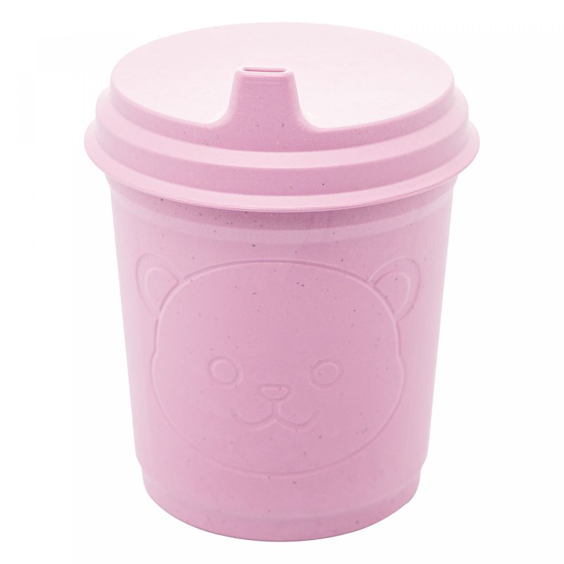 Copo-com-Tampa-Baby-Bear-400ml-Rosa-PP-e-Bambu-Lyor