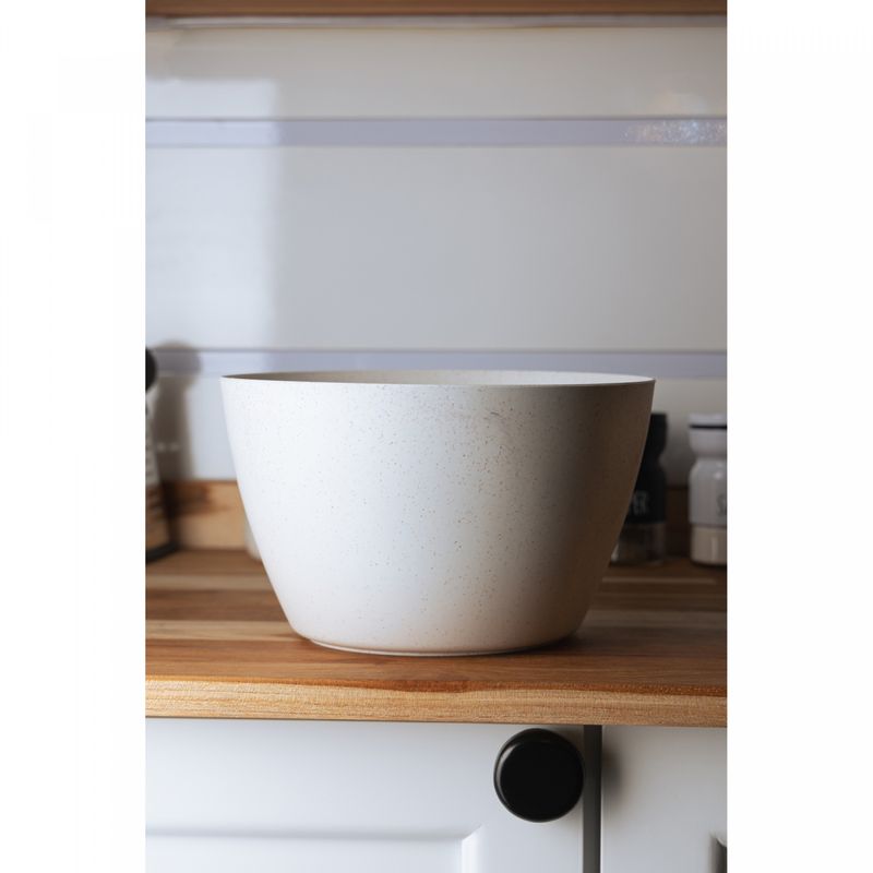 Bowl-Oval-23cm-x-20cm-x-14cm-Branco-PP-e-Bambu-Lyor