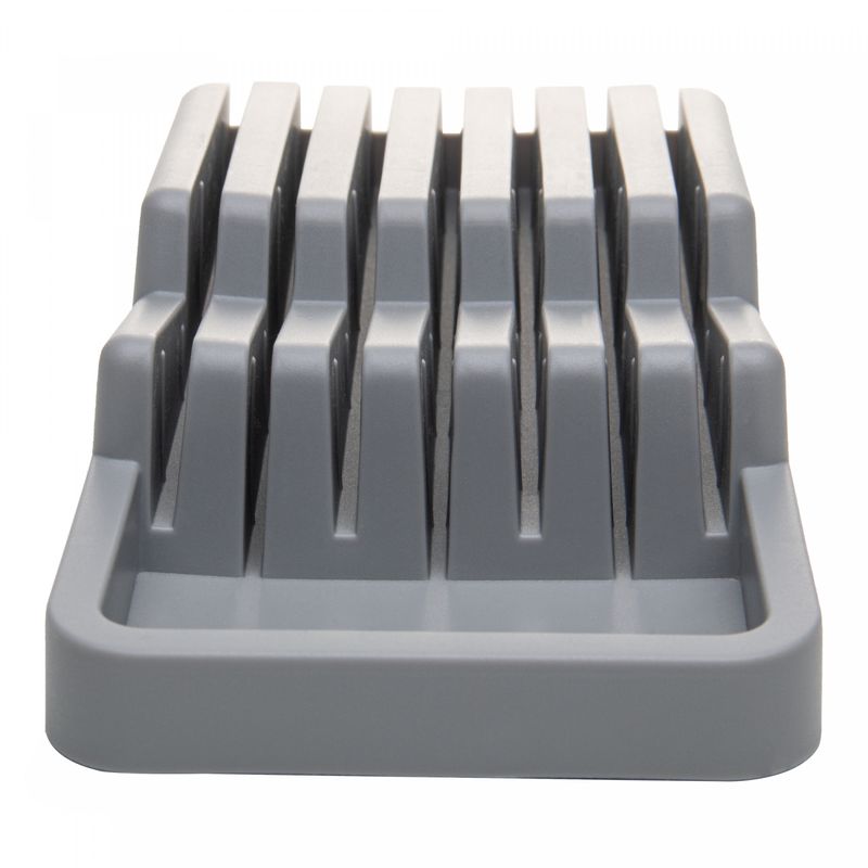 Organizador-de-Gavetas-para-Facas-28cm-x-13cm-x-45cm-Cinza-Plastico-Lyor