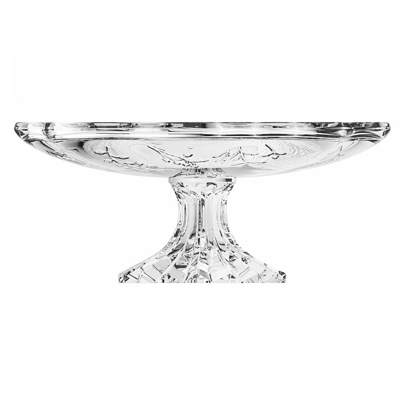 Prato-para-Bolo-com-Pe-New-Butterfly-265cm-x-27cm-x-12cm-Cristal-Ecologico-Lyor