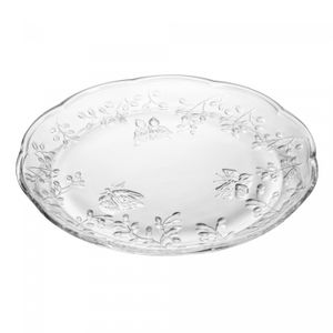 Prato Raso New Butterfly 26,5cm x 27cm x 2cm Cristal Ecológico - Lyor