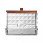 Porta-Cotonete-Retangular-com-Tampa-de-Bambu-Special-My-Box-9cm-x-75cm-x-85cm-Plastico-Lyor