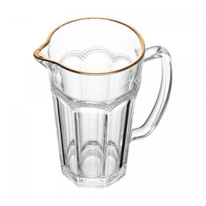 Jarra Belle Epoque com Fio de Ouro 750ml Vidro - Lyor