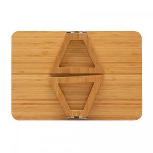 Bandeja Retangular Dobrável para Braço de Sofá 33cm x 23cm Bambu - Lyor