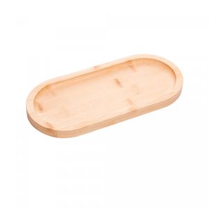 Bandeja Oval Nature 20cm x 10cm x 1,5cm Bambu - Lyor