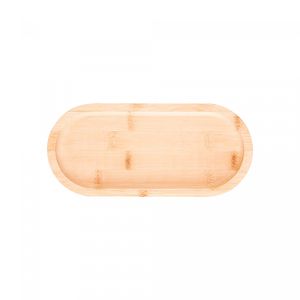Bandeja Oval Nature 20cm x 10cm x 1,5cm Bambu - Lyor