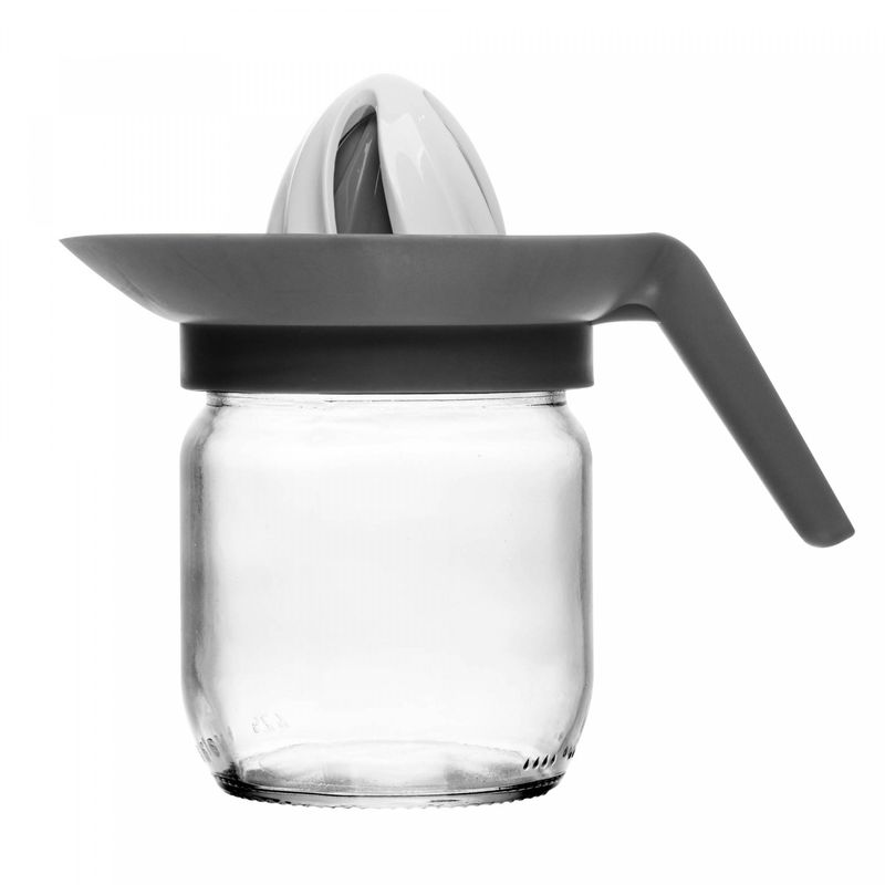 Jarra-com-Espremedor-de-Frutas-Citricas-Siena-300ml-Cinza-Vidro-Lyor