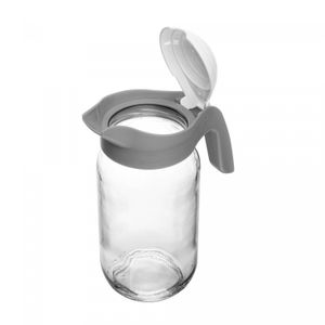 Jarra Siena 1L Cinza Vidro - Lyor