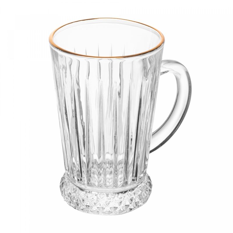 Taca-para-Cappuccino-Deli-Diamante-com-Fio-de-Ouro-210ml-Cristal-Ecologico-Lyor