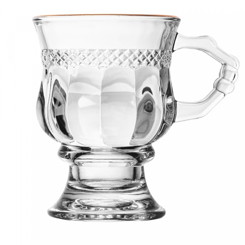 Taca-para-Cappuccino-Diamante-com-Fio-de-Ouro-142ml-Cristal-Ecologico-Lyor