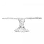 Prato-para-Bolo-com-Pe-Deli-Diamond-30cm-x-95cm-Vidro-Lyor