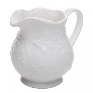 Leiteira New Bone Butterfly Flower 250ml Branca Porcelana - Lyor