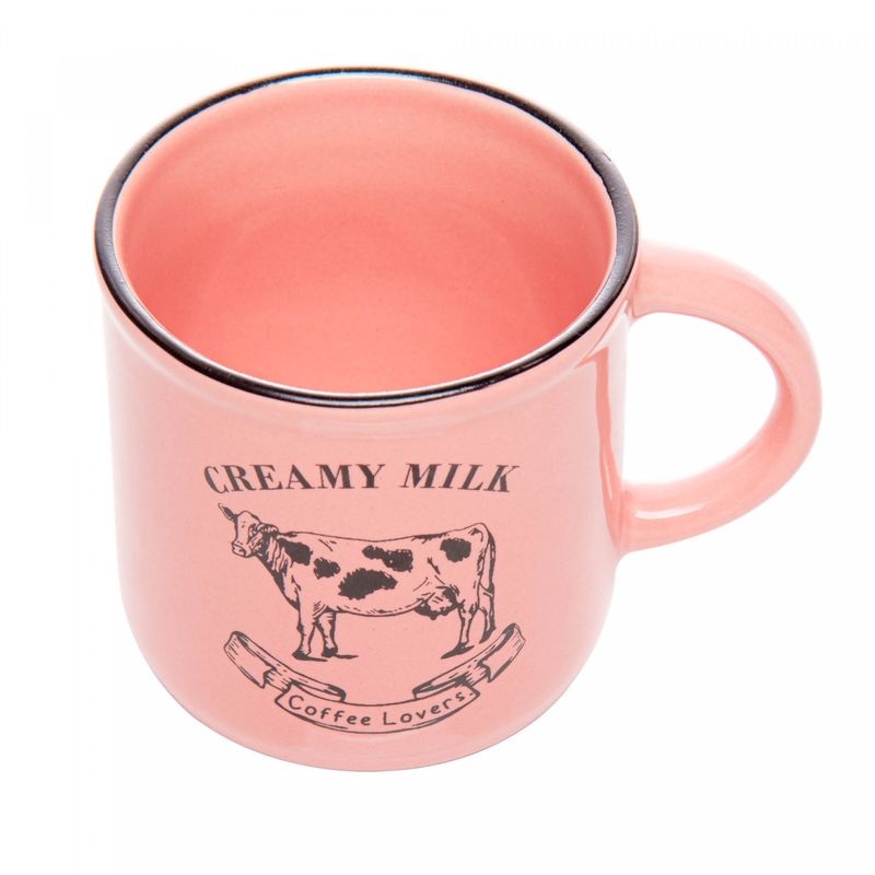 Caneca-Creamy-Milk-180ml-Rosa-Ceramica-Lyor