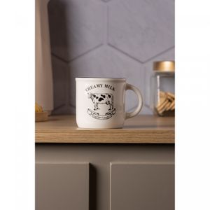 Caneca Creamy Milk 180ml Branca Cerâmica - Lyor